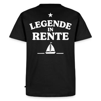 Libre à la retraite - T-shirt Premium bio Homme - noir - Dos - Nico (187cm)