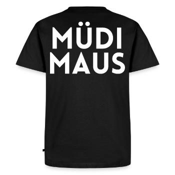 Fatigué Fatigué Fatigué - T-shirt Premium bio Homme - noir - Dos - Nico (187cm)