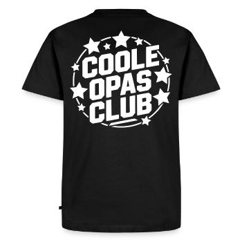 Cool Grandpa Club - Men's Premium Organic T-Shirt - black - Back - Nico (187cm)