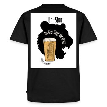 Il y a du pouvoir dans la bière - T-shirt Premium bio Homme - noir - Dos - Nico (187cm)