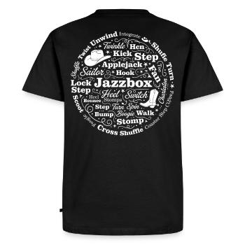 Fan de danse en ligne - T-shirt Premium bio Homme - noir - Dos - Nico (187cm)