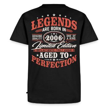 2006 Vintage Vintage Birthday Gift Retro - Men's Premium Organic T-Shirt - black - Back - Nico (187cm)