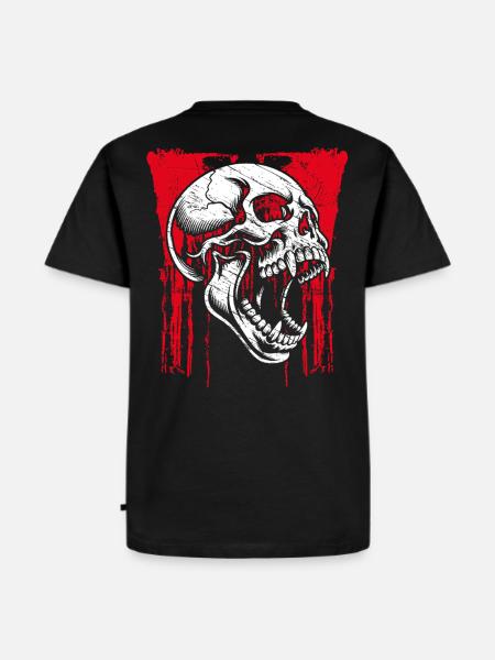 Düsterer Schädel - Männer Premium Bio T-Shirt - Schwarz