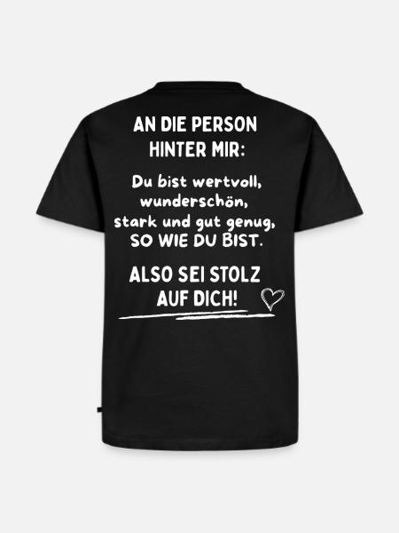 Du bist gut genug! - Männer Premium Bio T-Shirt - Schwarz