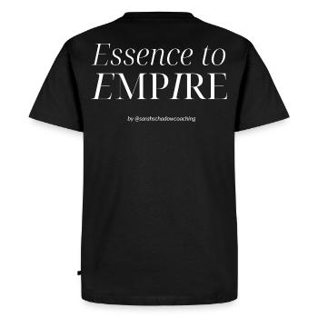 Essence to Empire - Men's Premium Organic T-Shirt - black - Back - Nico (187cm)
