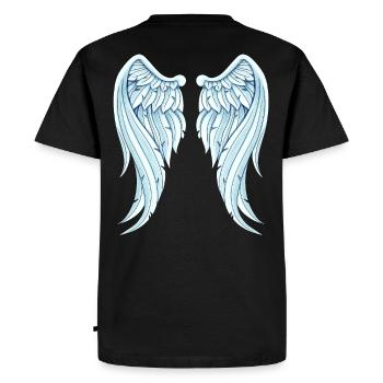 Angelwings drôle idée cadeau Ailes d’ange - T-shirt Premium bio Homme - noir - Dos - Nico (187cm)
