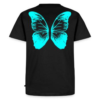 2reborn wings butterfly fluegel butterfly fant - Men's Premium Organic T-Shirt - black - Back - Nico (187cm)