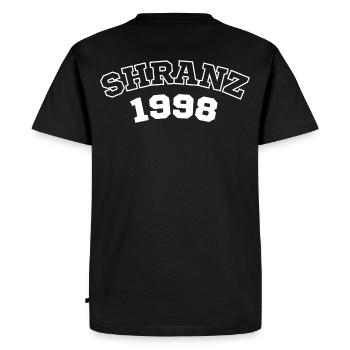 Schranz Sports Football - Techno Music Rave Outfit - Men's Premium Organic T-Shirt - black - Back - Nico (187cm)