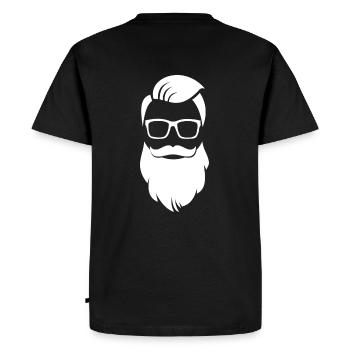 Hipster - T-shirt Premium bio Homme - noir - Dos - Nico (187cm)