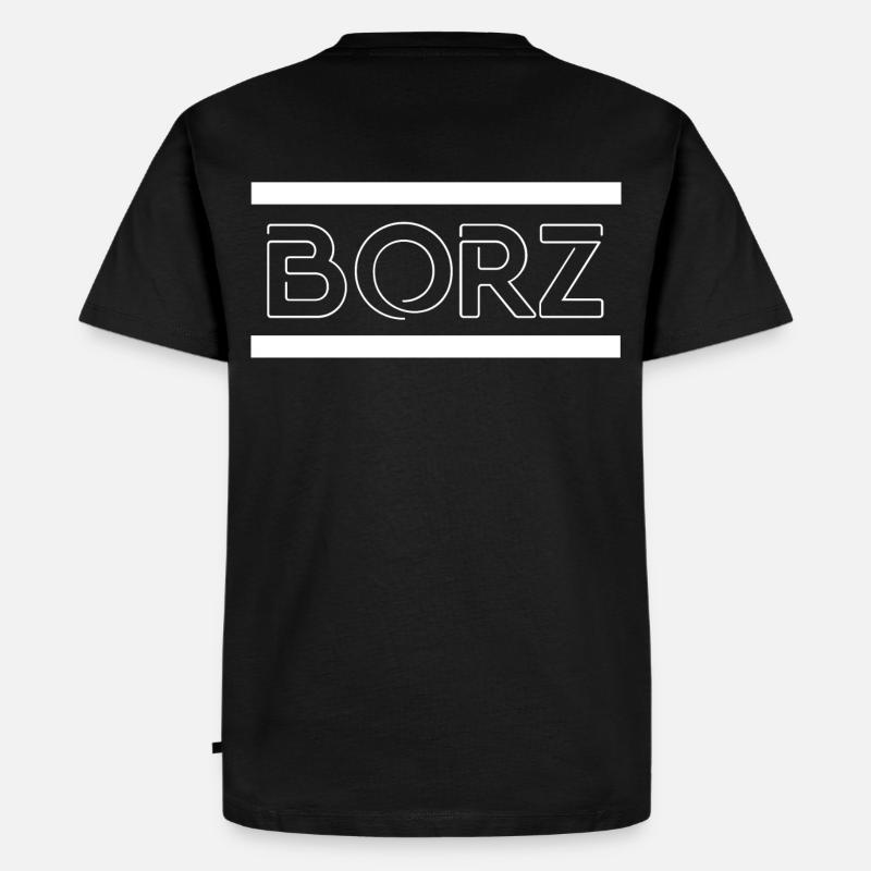 BORZ - Männer Premium Bio T-Shirt - Schwarz