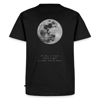 Rap Hip Hop Années 90 Old school Paroles Shirt Moon - T-shirt Premium bio Homme - noir - Dos - Nico (187cm)