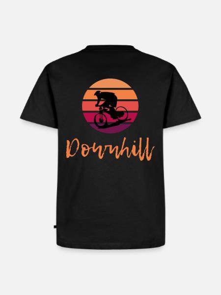 Downhill Mountain Biker DH MTB Enduro Gravity Trail - Herre Premium økologisk T-shirt - sort