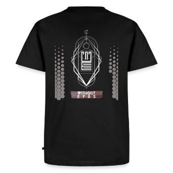 Meilleur design techno sans yeux - T-shirt Premium bio Homme - noir - Dos - Nico (187cm)