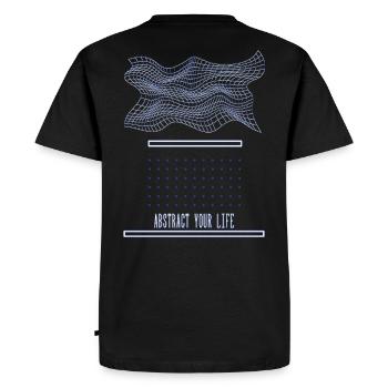 Abstraire votre vie - T-shirt Premium bio Homme - noir - Dos - Nico (187cm)