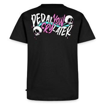 Pedal Now Cry Later - Men's Premium Organic T-Shirt - black - Back - Nico (187cm)