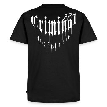 Criminel - NFTR - T-shirt Premium bio Homme - noir - Dos - Nico (187cm)