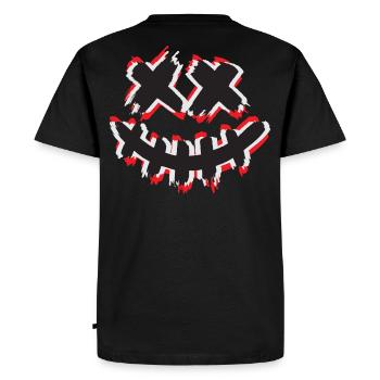 Sourire X - T-shirt Premium bio Homme - noir - Dos - Nico (187cm)