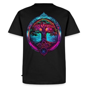 Yggdrasil - T-shirt Premium bio Homme - noir - Dos - Nico (187cm)