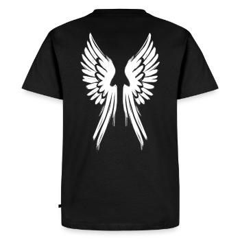 Ailes d’ange Ailes d’ange - T-shirt Premium bio Homme - noir - Dos - Nico (187cm)