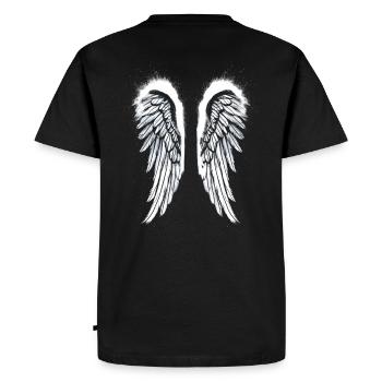 Ailes d’ange Ailes d’ange - T-shirt Premium bio Homme - noir - Dos - Nico (187cm)