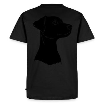 jack russel liebe zum hund jacky haustier - Männer Premium Bio T-Shirt - Schwarz - Hinten - Nico (187cm)