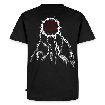 Pentagram Alb Dream Catcher - Men's Premium Organic T-Shirt - black - Back - Nico (187cm)