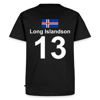 Long Islandson - T-shirt Premium bio Homme - noir - Dos - Nico (187cm)