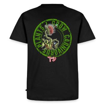 Je cultive une plante carnivore - T-shirt Premium bio Homme - noir - Dos - Nico (187cm)