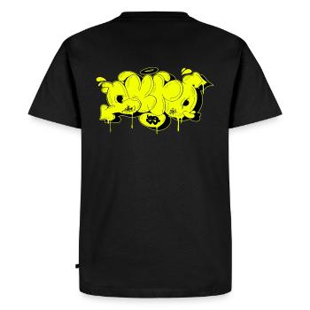 cyrograff no8 - T-shirt Premium bio Homme - noir - Dos - Nico (187cm)