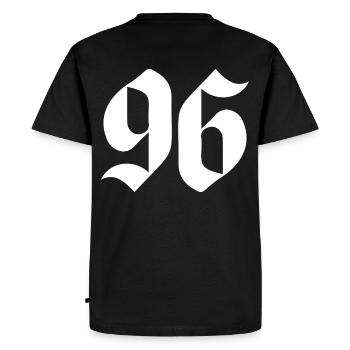 96 - Men's Premium Organic T-Shirt - black - Back - Nico (187cm)