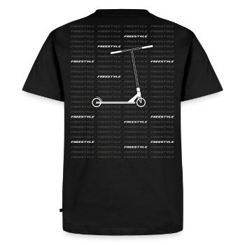 Freestyle 2 - Men's Premium Organic T-Shirt - black - Back - Nico (187cm)