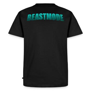 Beast fashion - Men's Premium Organic T-Shirt - black - Back - Nico (187cm)