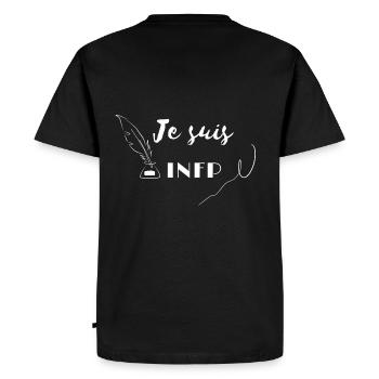 Personnalité INFP - T-shirt Premium bio Homme - noir - Dos - Nico (187cm)