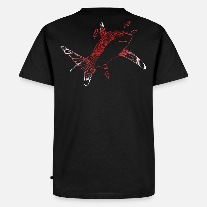 Tauchen Shark Hai - Männer Premium Bio T-Shirt - Schwarz