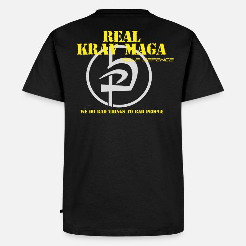 bad things Krav Maga - Männer Premium Bio T-Shirt - Schwarz