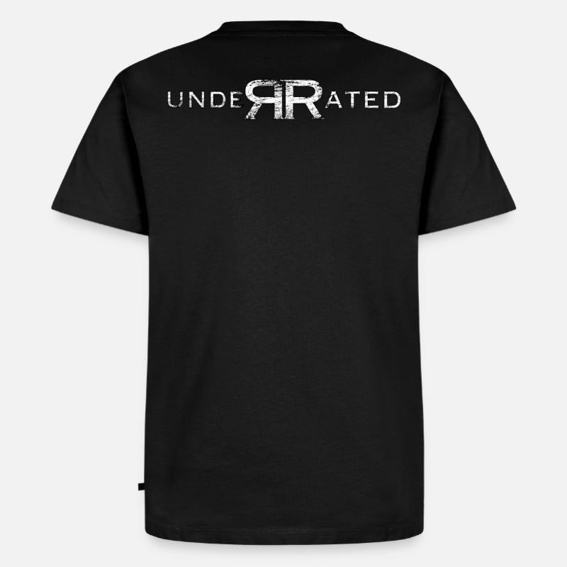 Underrated Statement - Männer Premium Bio T-Shirt - Schwarz