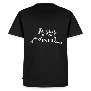 Personnalité ISTJ - T-shirt Premium bio Homme - noir - Dos - Nico (187cm)