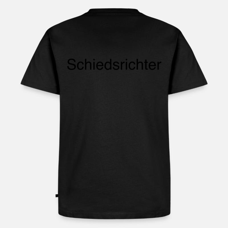 Schiedsrichter Basic-Print - Männer Premium Bio T-Shirt - Schwarz