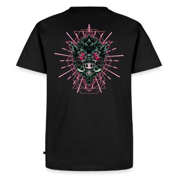 Sanglier Sanglier - T-shirt Premium bio Homme - noir - Dos - Nico (187cm)