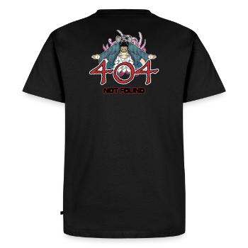 404 - not found - sumo version - T-shirt Premium bio Homme - noir - Dos - Nico (187cm)