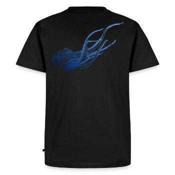Octopus Tribal Plongeur Plongée Scuba Idée cadeau - T-shirt Premium bio Homme - noir - Dos - Nico (187cm)