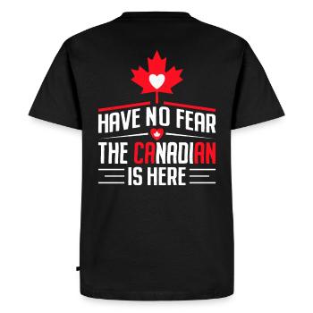 N’ayez crainte, le Canadien est ici - T-shirt Premium bio Homme - noir - Dos - Nico (187cm)