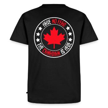 N’ayez crainte, le Canadien est ici - T-shirt Premium bio Homme - noir - Dos - Nico (187cm)