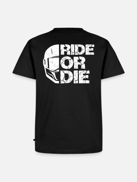 Ride or Die - Motorradfahrer Lifestyle - Männer Premium Bio T-Shirt - Schwarz