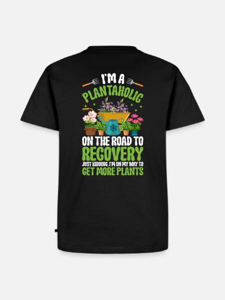 Lustiger Spruch für Pflanzenliebhaber Plantaholic - Männer Premium Bio T-Shirt - Schwarz
