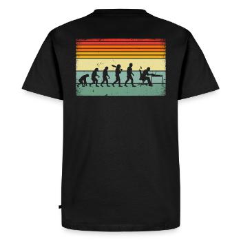 Evolution of Man – Computer Programmer - Männer Premium Bio T-Shirt - Schwarz - Hinten - Nico (187cm)