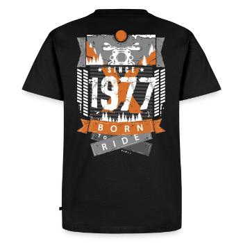 1977 - T-shirt Premium bio Homme - noir - Dos - Nico (187cm)