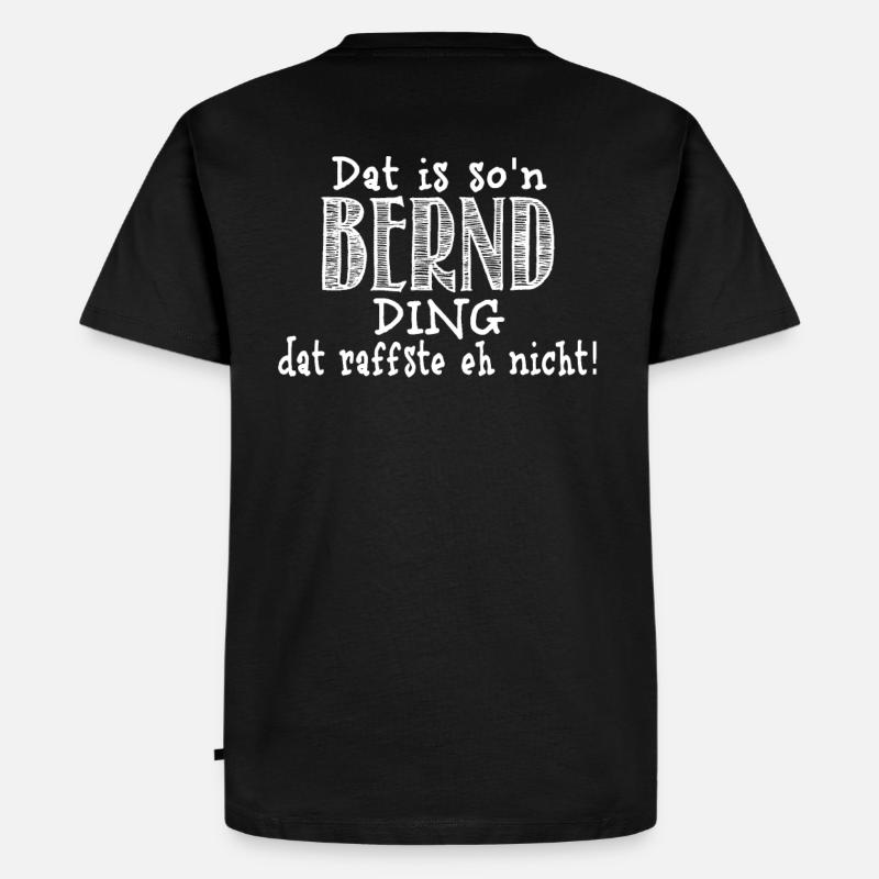 Bernd - Männer Premium Bio T-Shirt - Schwarz