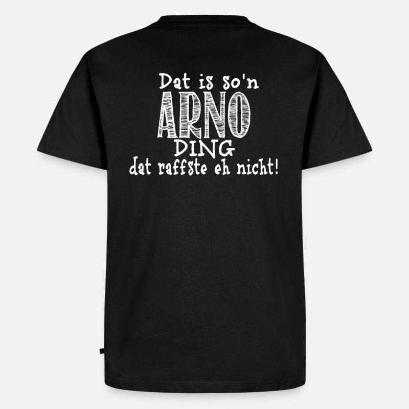 Arno - Männer Premium Bio T-Shirt - Schwarz