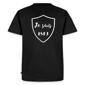 Personnalité ISFJ - T-shirt Premium bio Homme - noir - Dos - Nico (187cm)